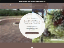 Tablet Screenshot of lloydlandscaping.com